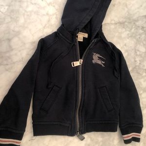 Burberry boys hooded sweatshirt - navy blue